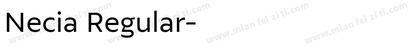 Necia Regular字体转换